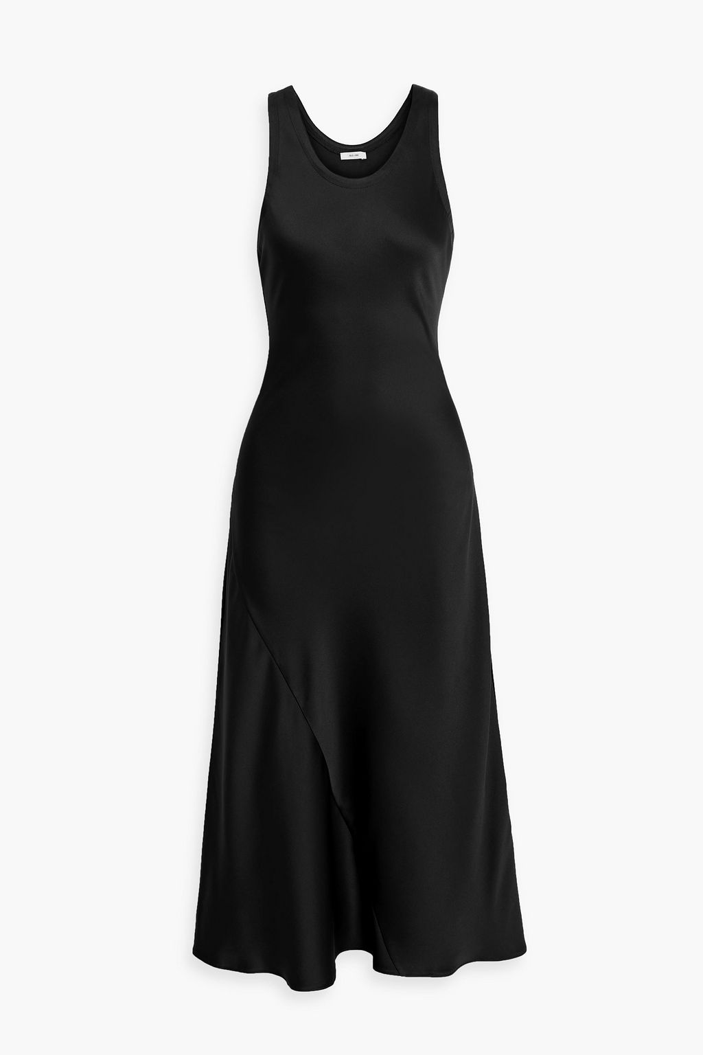 Платье миди Elodie из атласного крепа IRIS & INK, черный