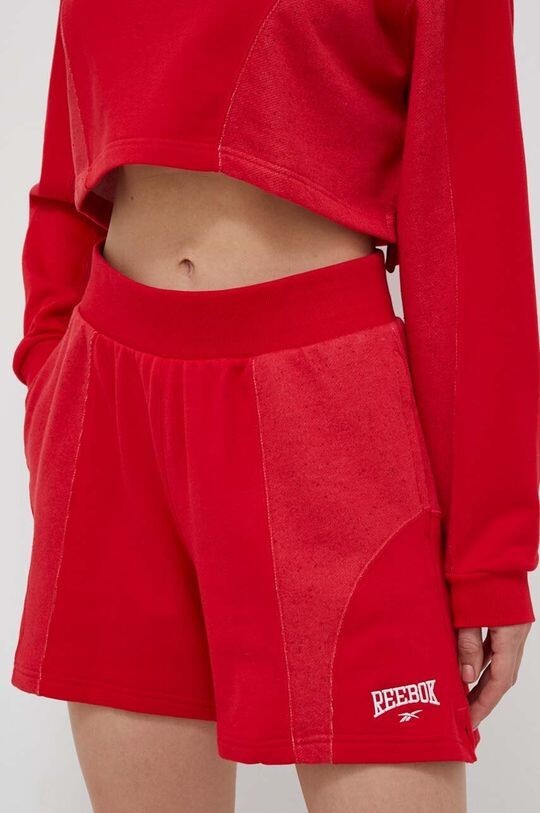 

Хлопковые шорты Reebok, красный