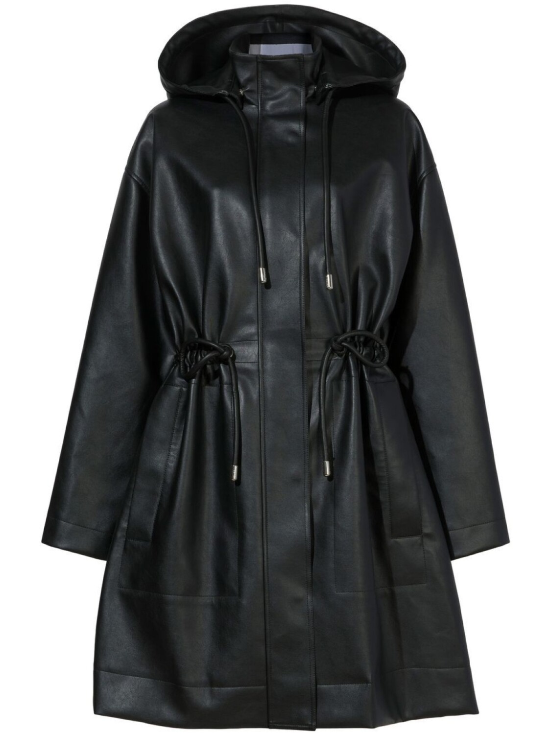 

Proenza Schouler White Label парка из искусственной кожи с капюшоном, черный