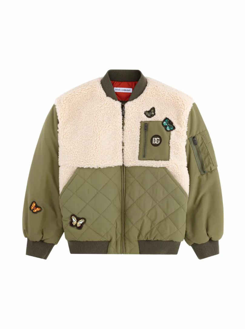 цена Комбинированная куртка тедди Dolce&Gabbana