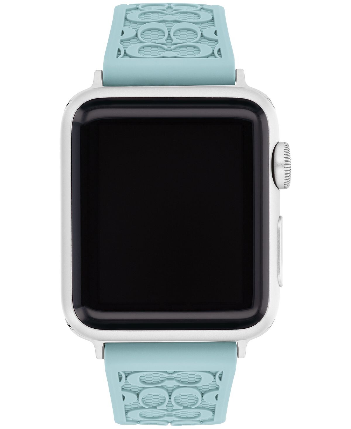 

Женский силиконовый ремешок apple watch 38, 40, 41 мм мятного цвета COACH, мульти