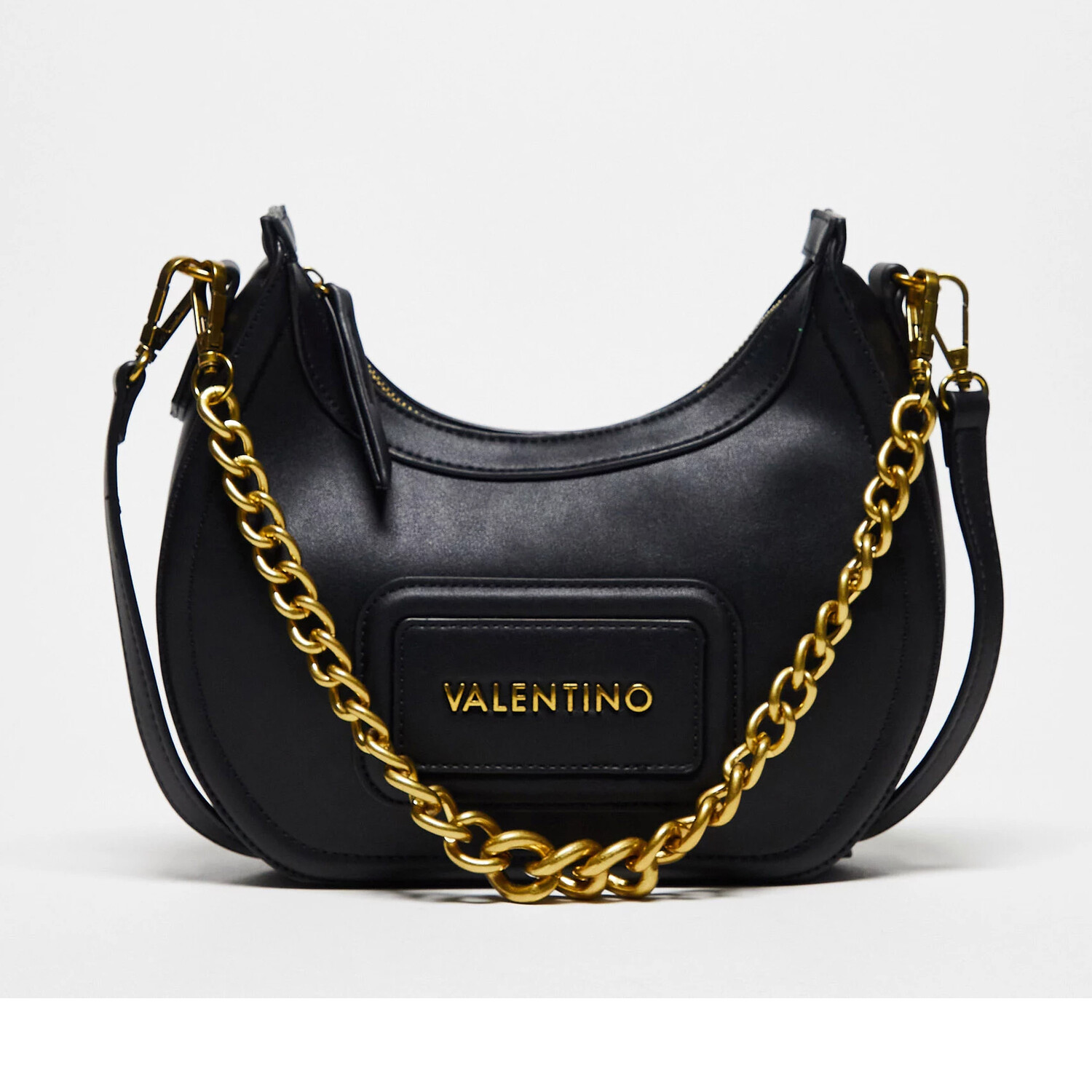 

Сумка Valentino Snowy Shoulder With Gold Chain, черный