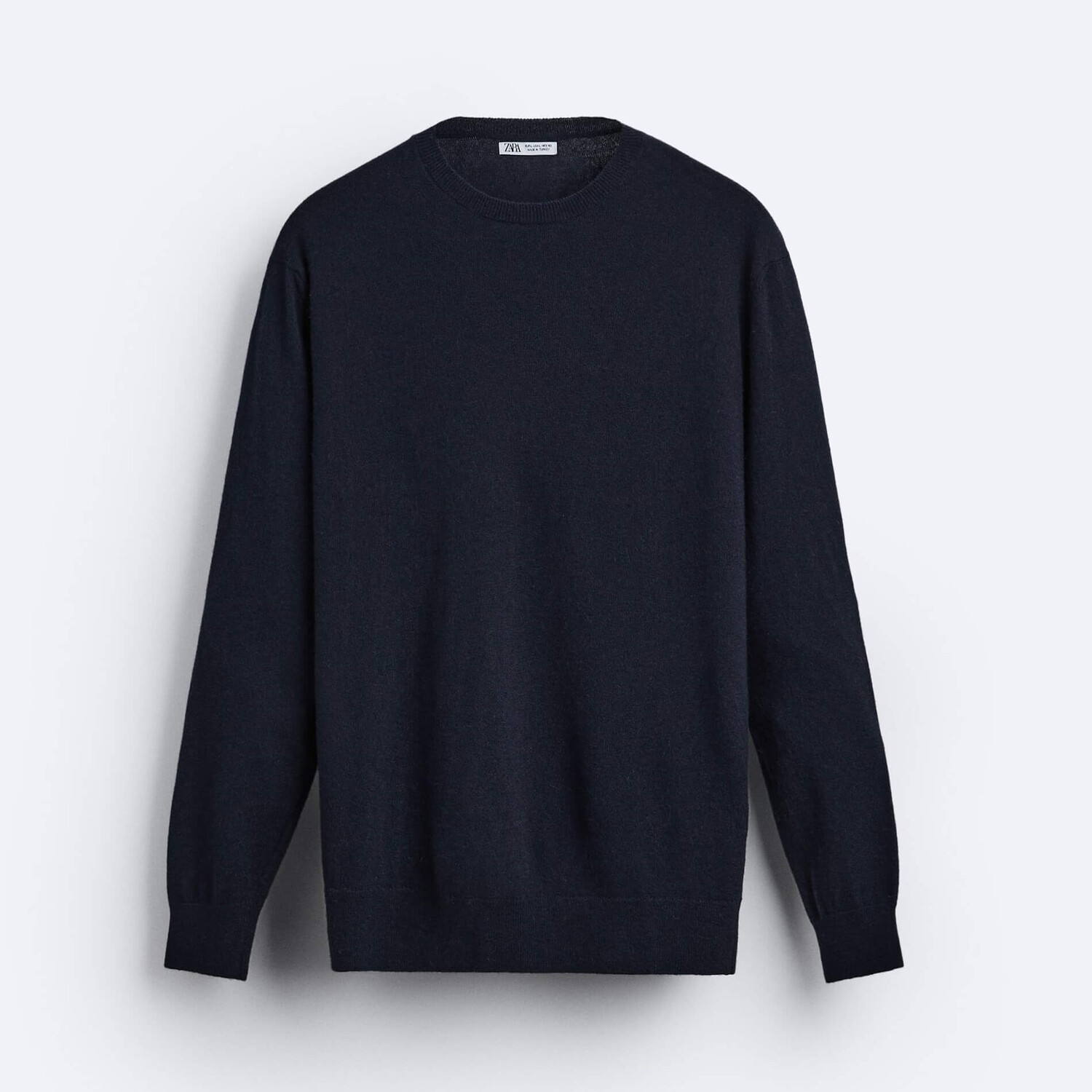 

Джемпер Zara Round Neck, темно-синий