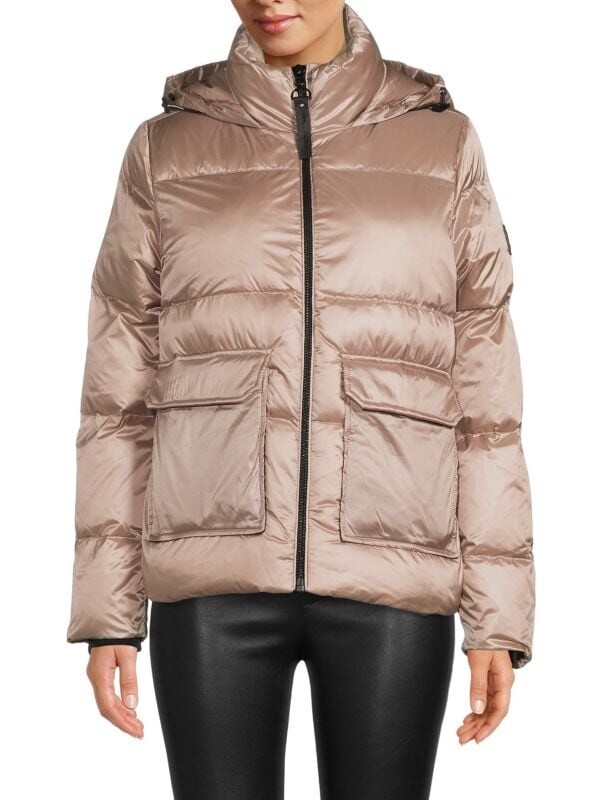 

Пуховик с логотипом Karl Lagerfeld Paris Sand