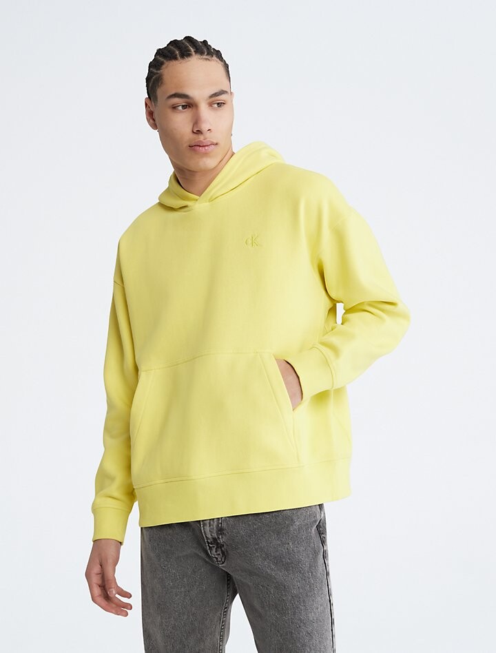 

Флисовая худи с логотипом Relaxed Fit Archive Calvin Klein, лайм