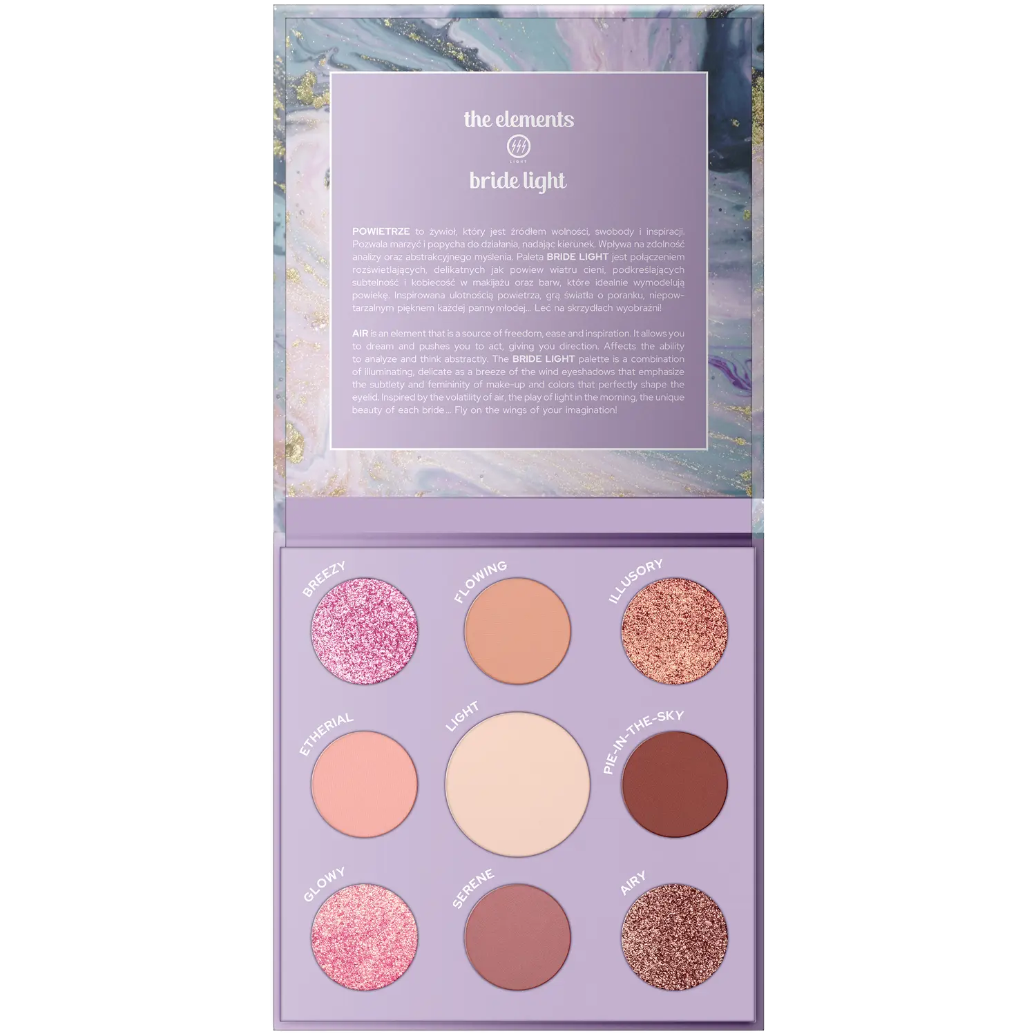 

Claresa палетка теней для век bride light, 12 г