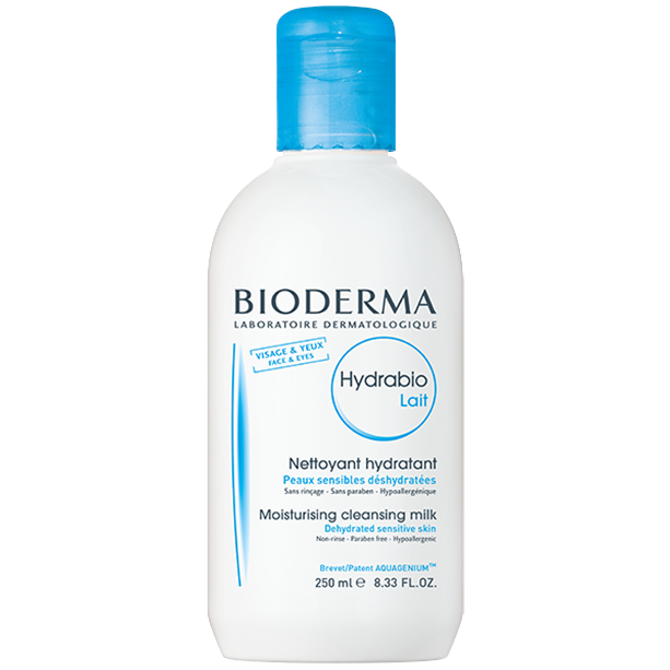 Bioderma Hydrabio увлажняющее очищающее молочко для обезвоженной и чувствительной кожи, 250 мл