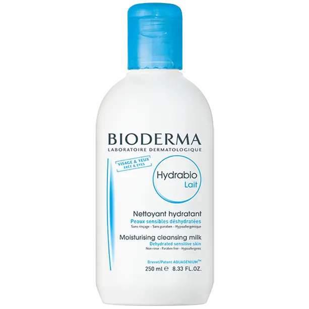 Bioderma Hydrabio увлажняющее очищающее молочко для обезвоженной и чувствительной кожи, 250 мл