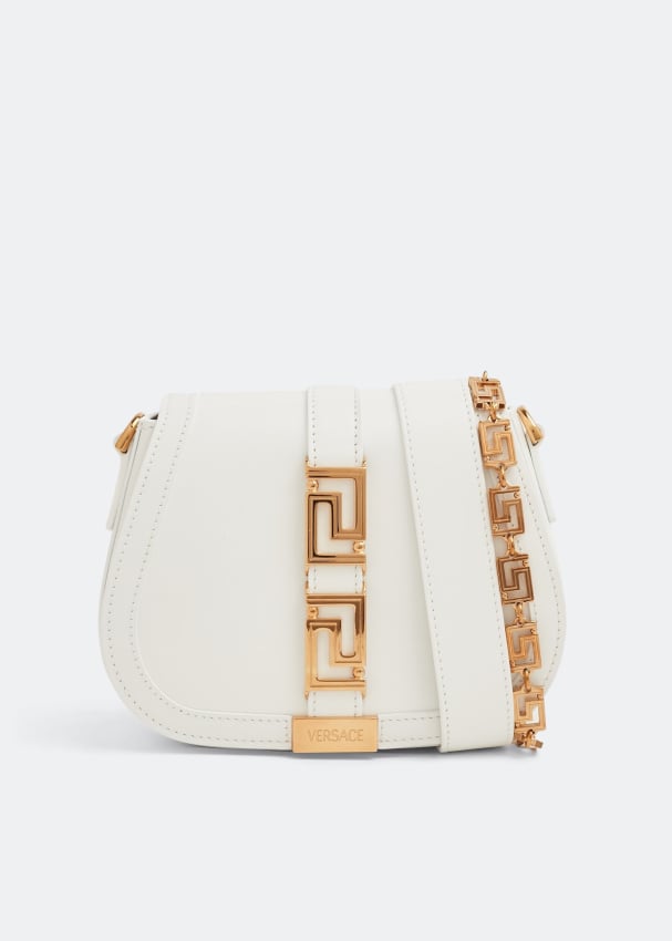 Сумка кросс-боди VERSACE Greca Goddess small shoulder bag, белый мини сумка greca goddess versace цвет pink