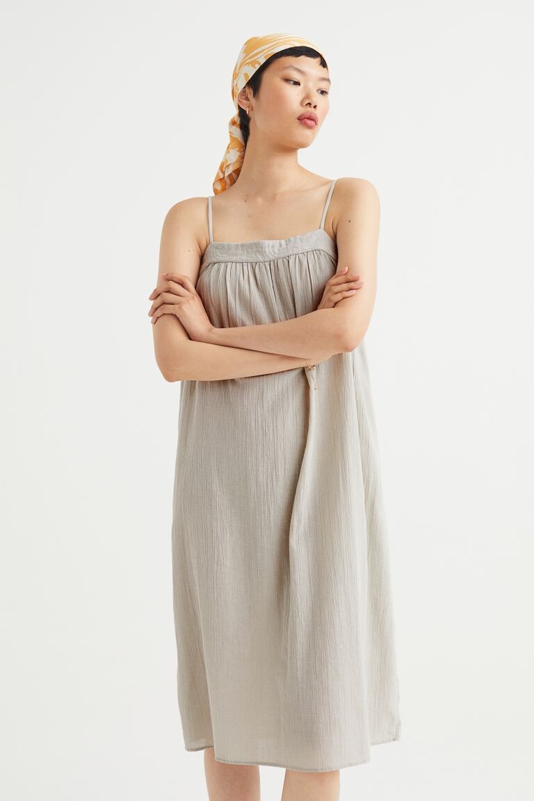 

Платье из крепа H&M, ярко-зеленый шалфей