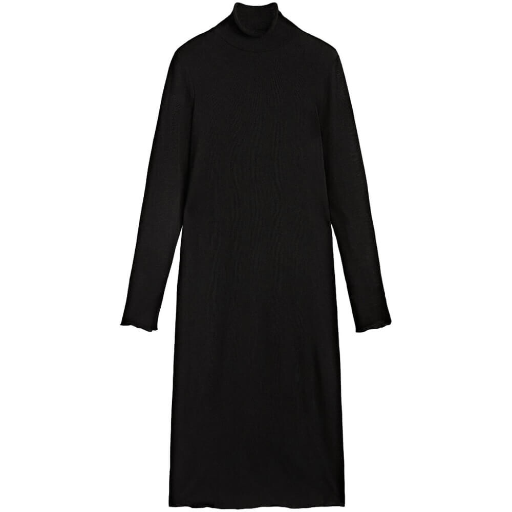 

Платье Massimo Dutti Long With Wool, черный