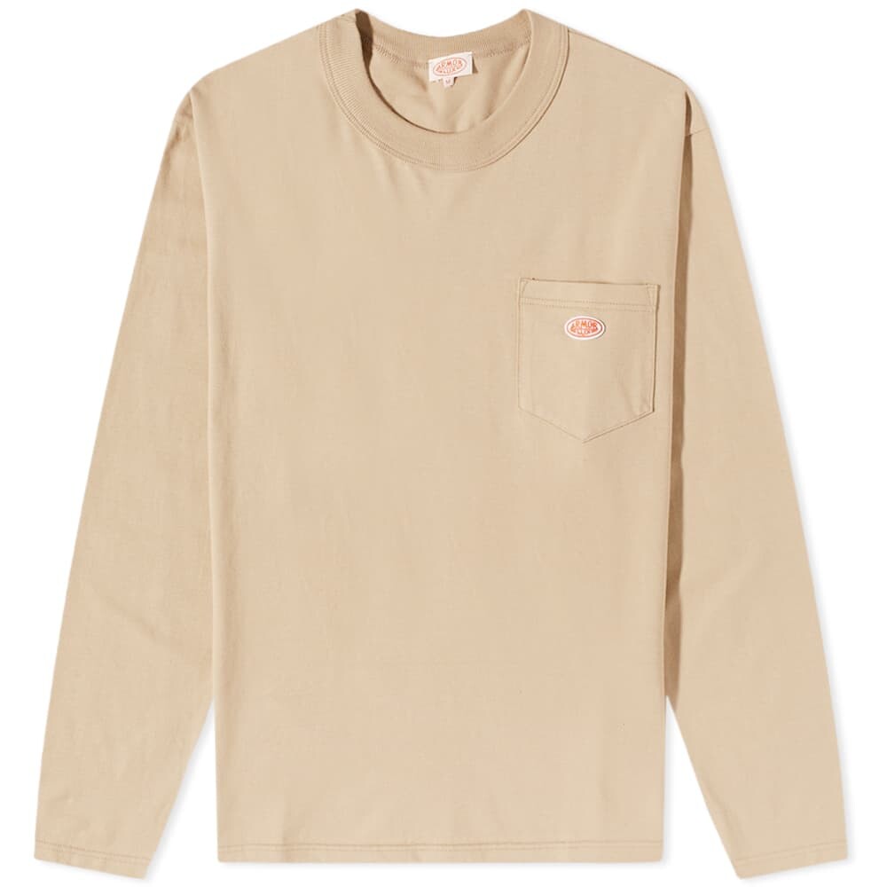 

Футболка Armor-Lux Long Sleeve Logo Pocket Tee, Серый