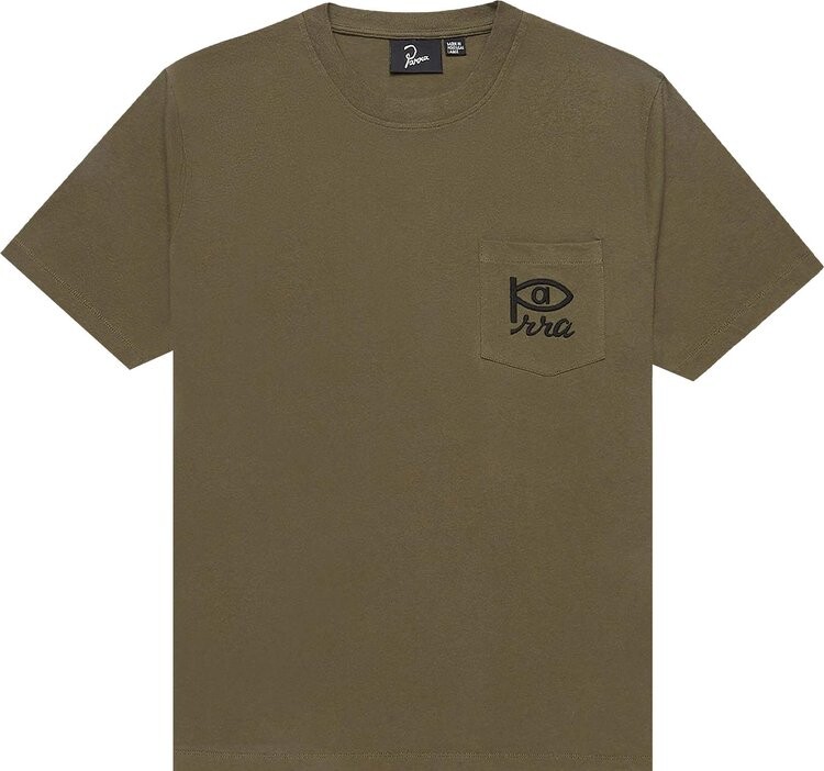 

Футболка Parra Weird Eye Logo T-Shirt 'Olive', зеленый