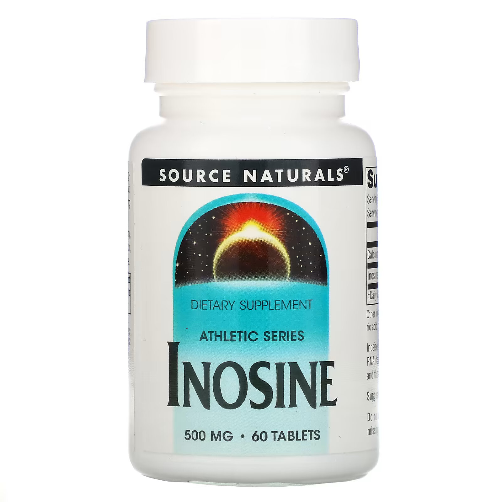 Source Naturals, Athletic Series, инозин, 500 мг, 60 таблеток source naturals athletic series инозин 500 мг 60 таблеток