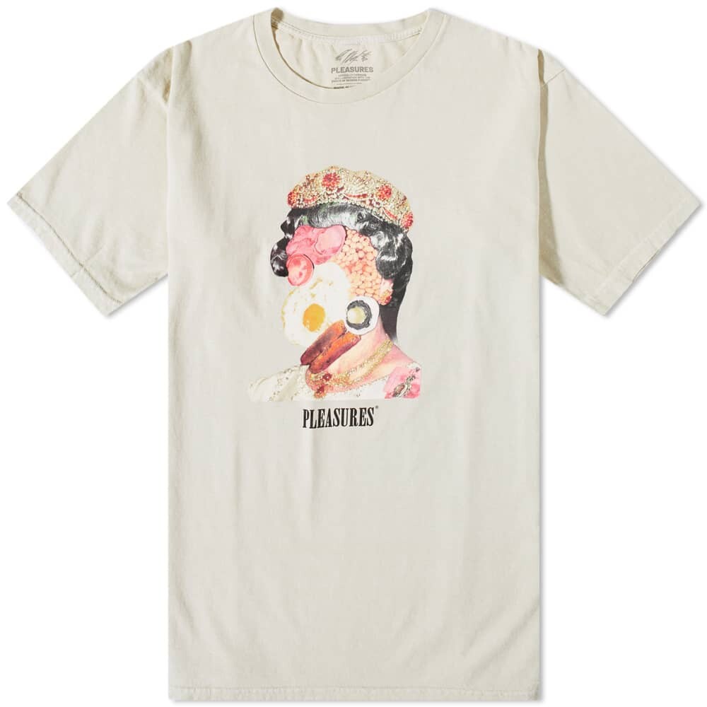 

Футболка Pleasures x Psychic TV & Genesis English Breakfast Tee, Серый