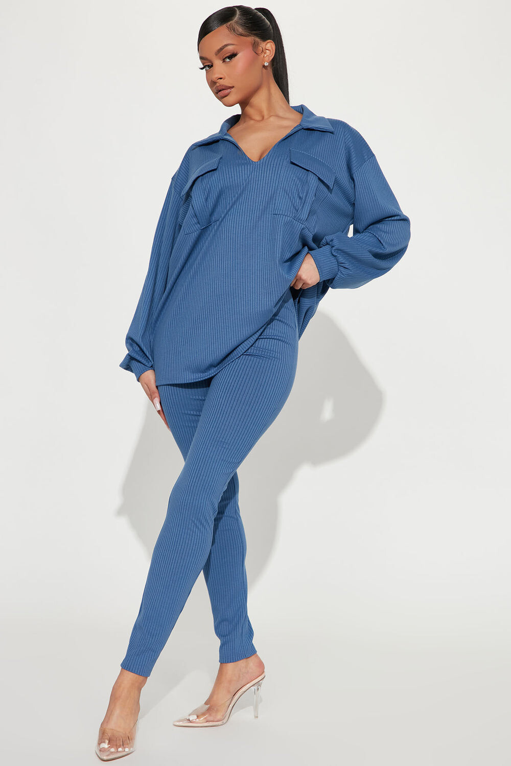 

Леггинсы Fashion Nova TP4256, синий