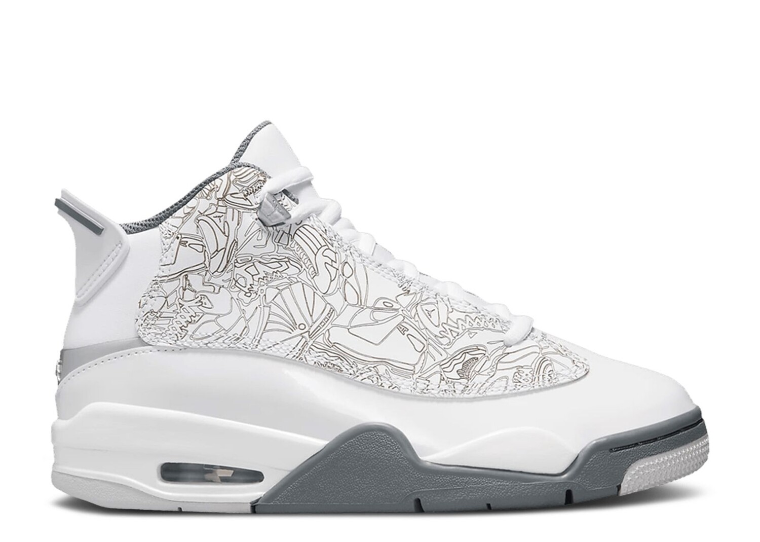 

Кроссовки Air Jordan Jordan Dub Zero Gs 'White Cool Grey', белый