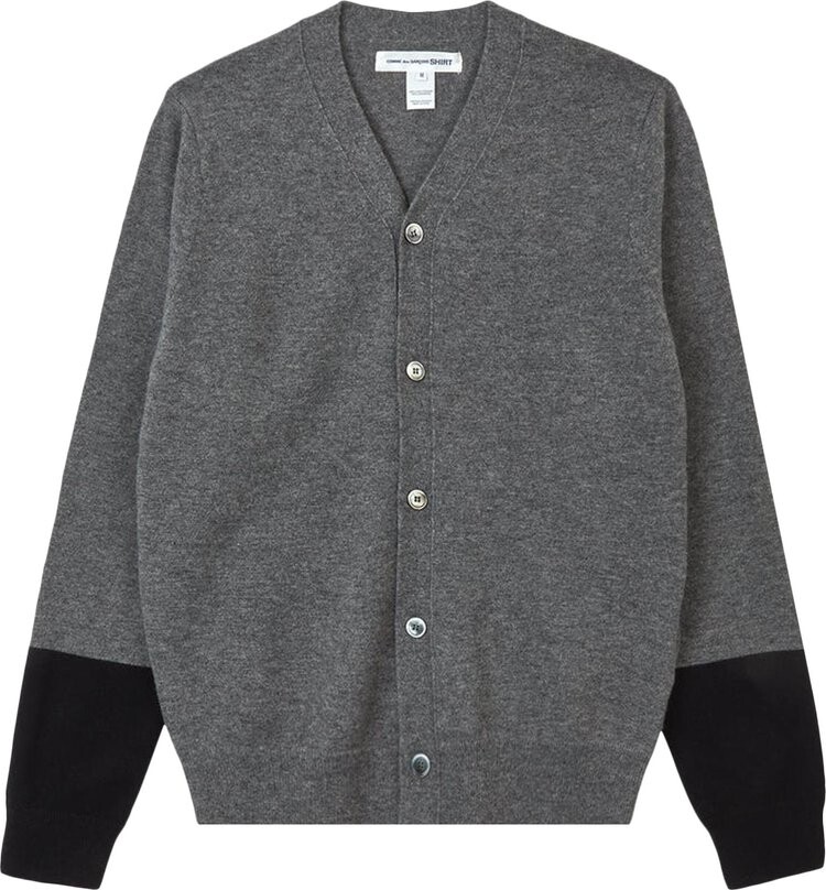 

Рубашка Comme des Garçons SHIRT Fully Fashioned Knit Cardigan 'Grey', серый