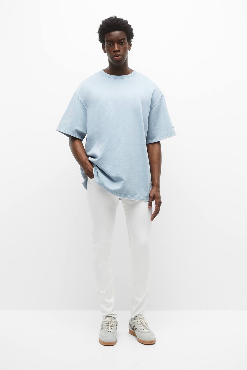 

Базовые джинсы скинни Pull&Bear, белый