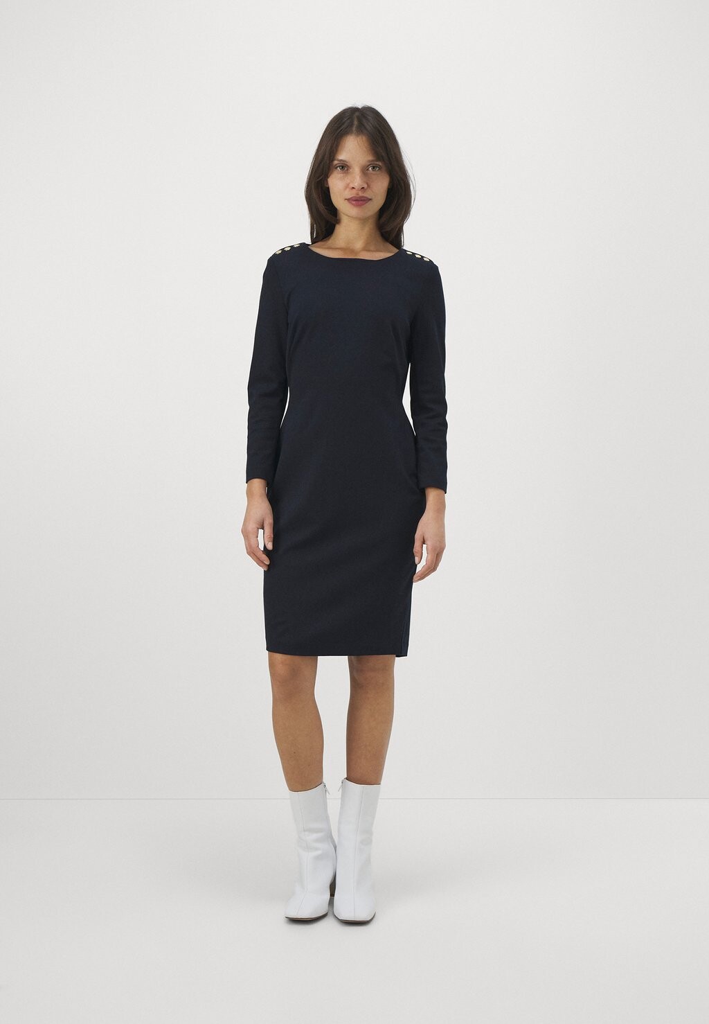 Платье из джерси Lauren Ralph Lauren ROMEE SLEEVE DAY DRESS, цвет lighthouse navy платье из джерси short sleeve day dress ralph lauren розовый