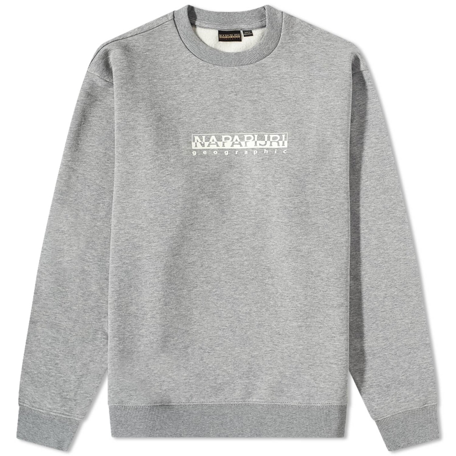 

Свитшот Napapijri Box Logo Crew, серый