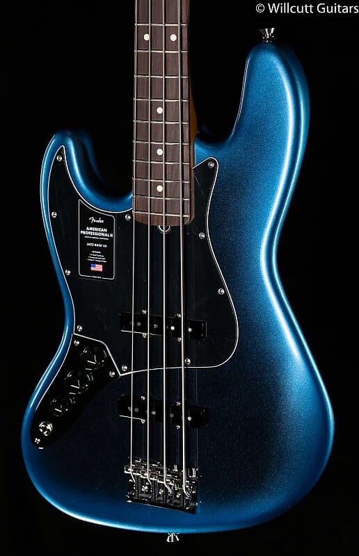 

Fender American Professional II Jazz Bass Палисандр Накладка на гриф Dark Night Left Handed (685)