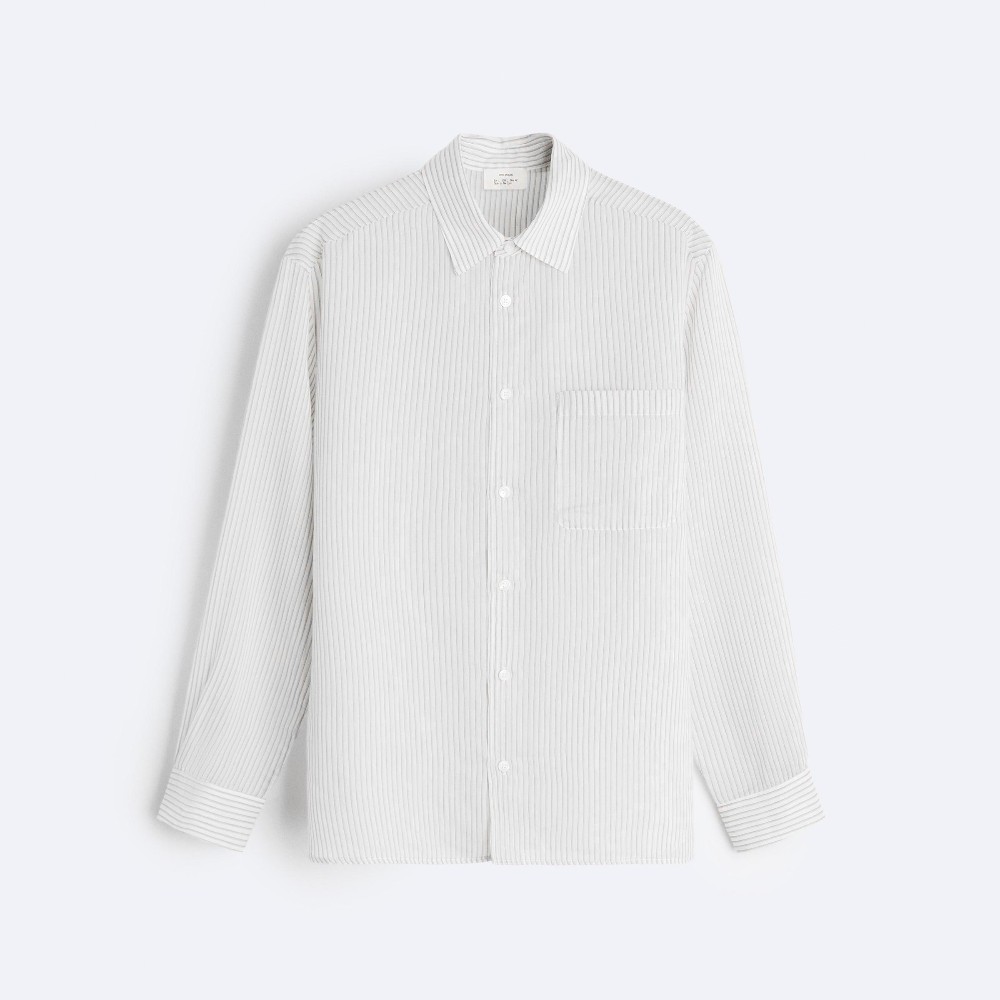 Рубашка Zara Semi-sheer, белый топ zara sleeveless knit semi sheer черный