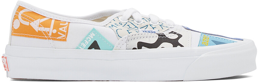 

Белые кроссовки Geoff McFetridge Edition OG Authentic LX Vans