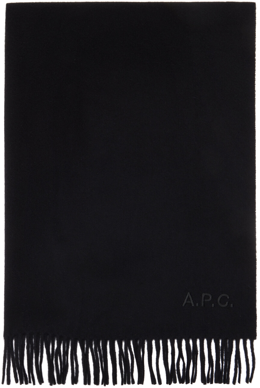 

Черный шарф Alix Brodée A.P.C.