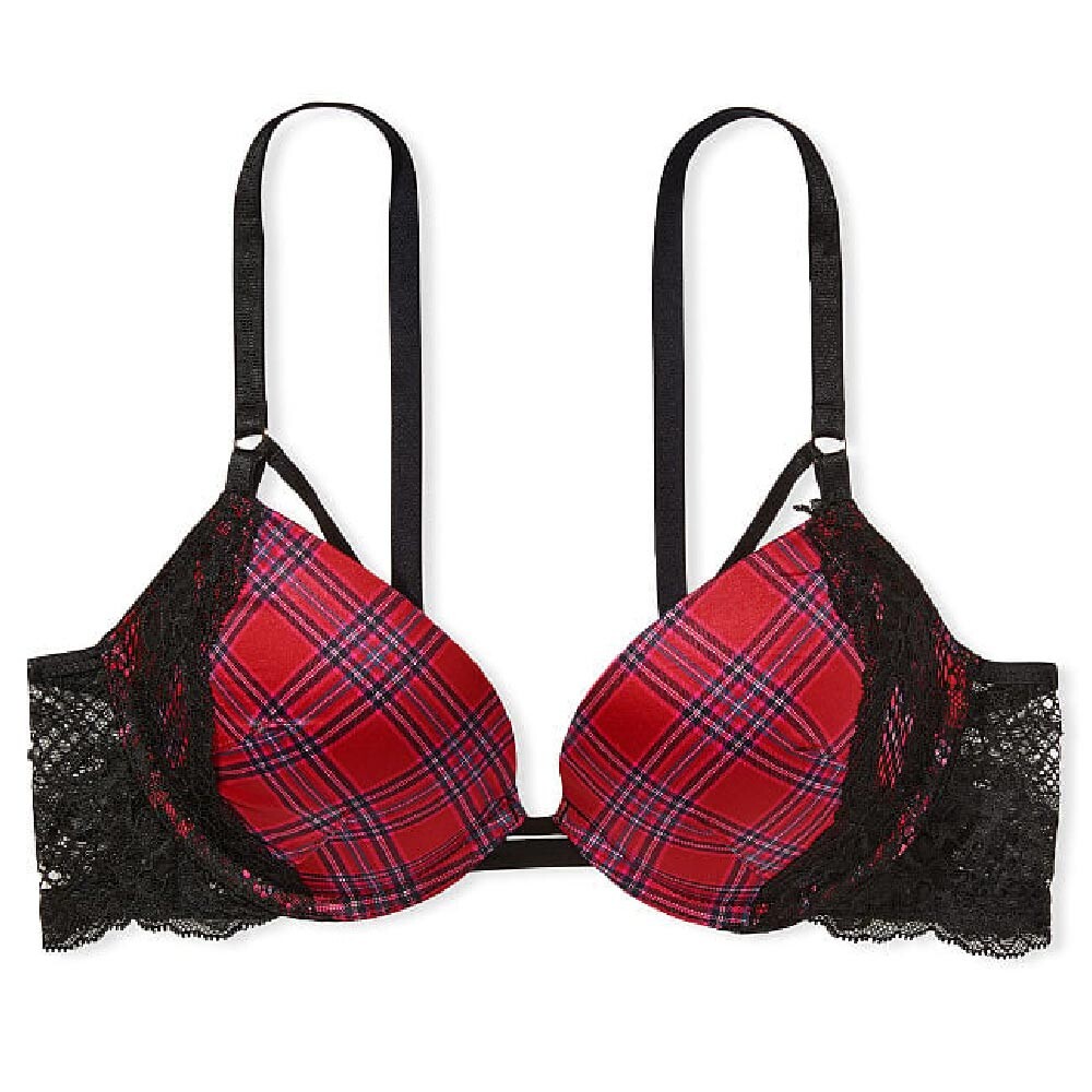 

Бюстгальтер Victoria's Secret Very Sexy Lace Wing Push-Up, черный/красный