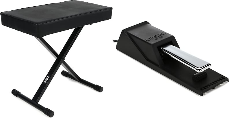 

Стойки On-Stage Stand KT7800+ Deluxe X-Style Bench Bundle с педалью сустейна Casio SP20 On-Stage + Casio KT7800+=1 SP20=1