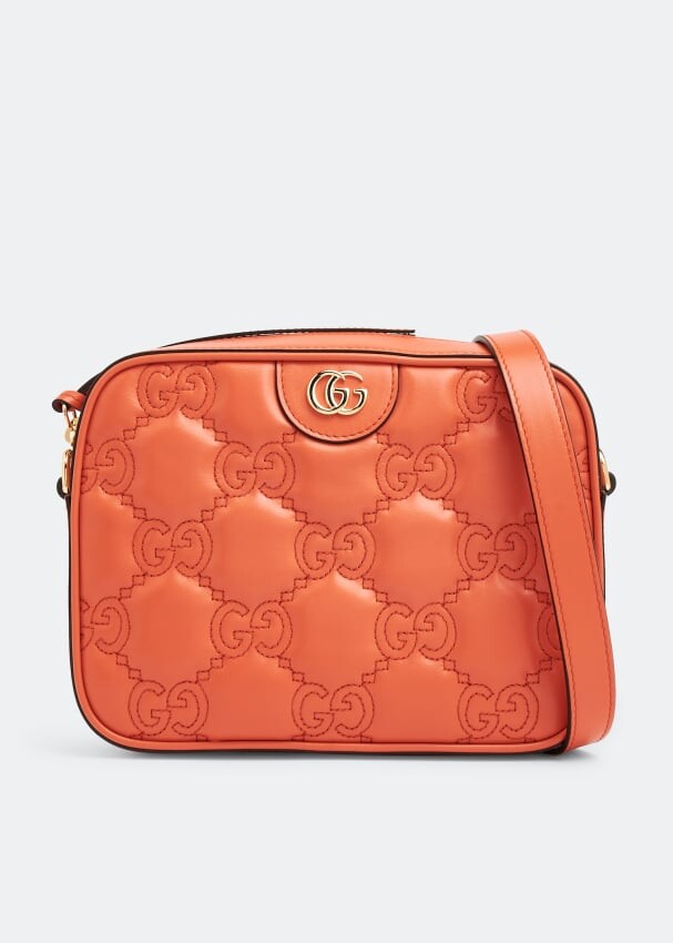 

Сумка GUCCI GG Matelassé small shoulder bag, оранжевый