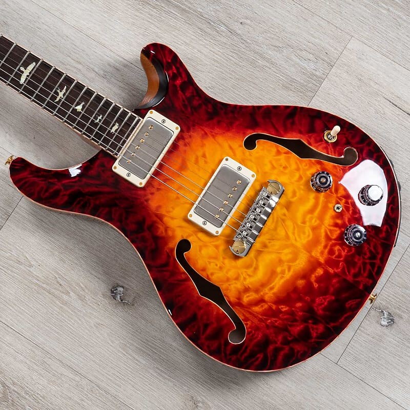 

PRS Paul Reed Smith Private Stock Hollowbody II Piezo Guitar Dragons Breath Glow PS-09785