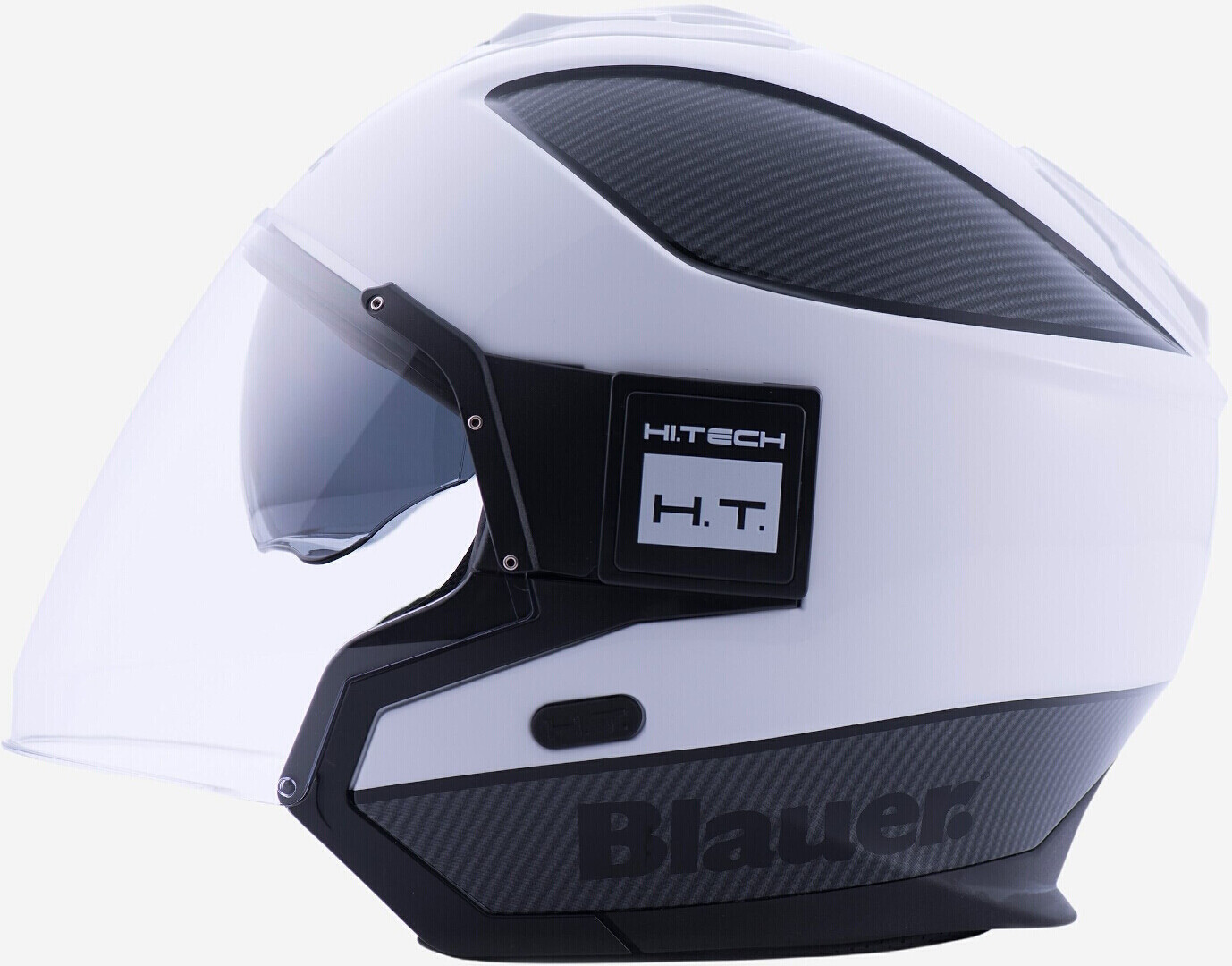 Реактивный шлем Blauer Solo BTR с логотипом, белый