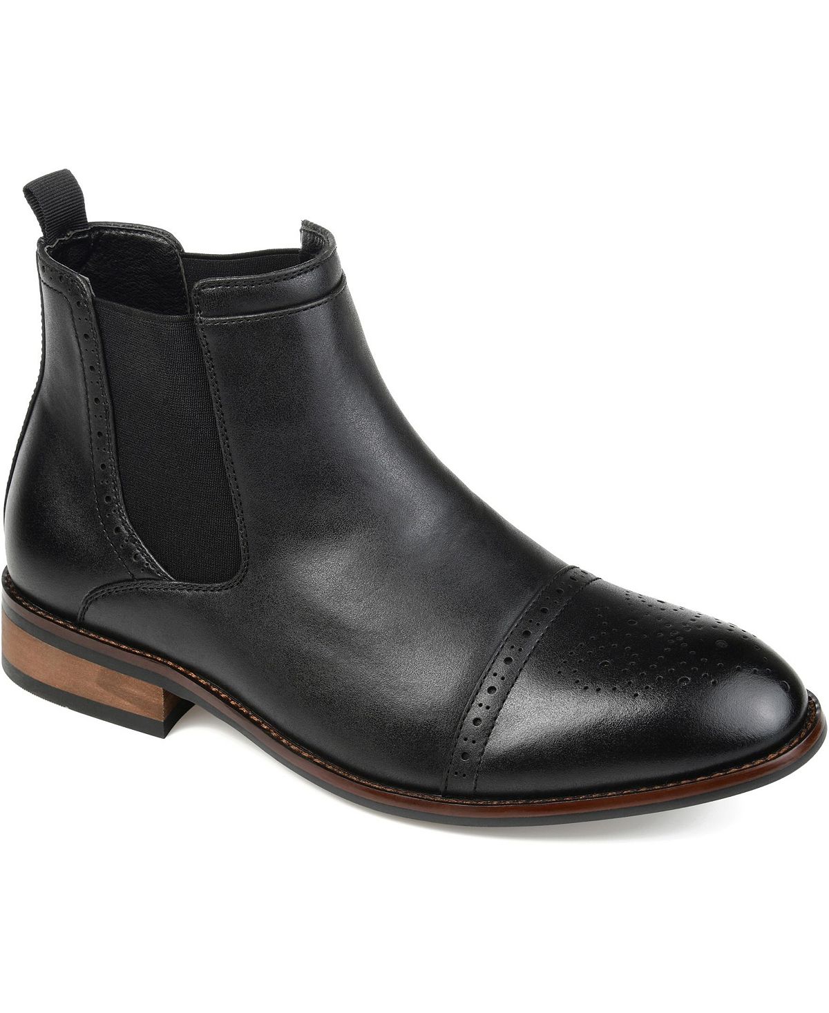Мужские ботинки челси garrett cap toe Vance Co., черный цена и фото