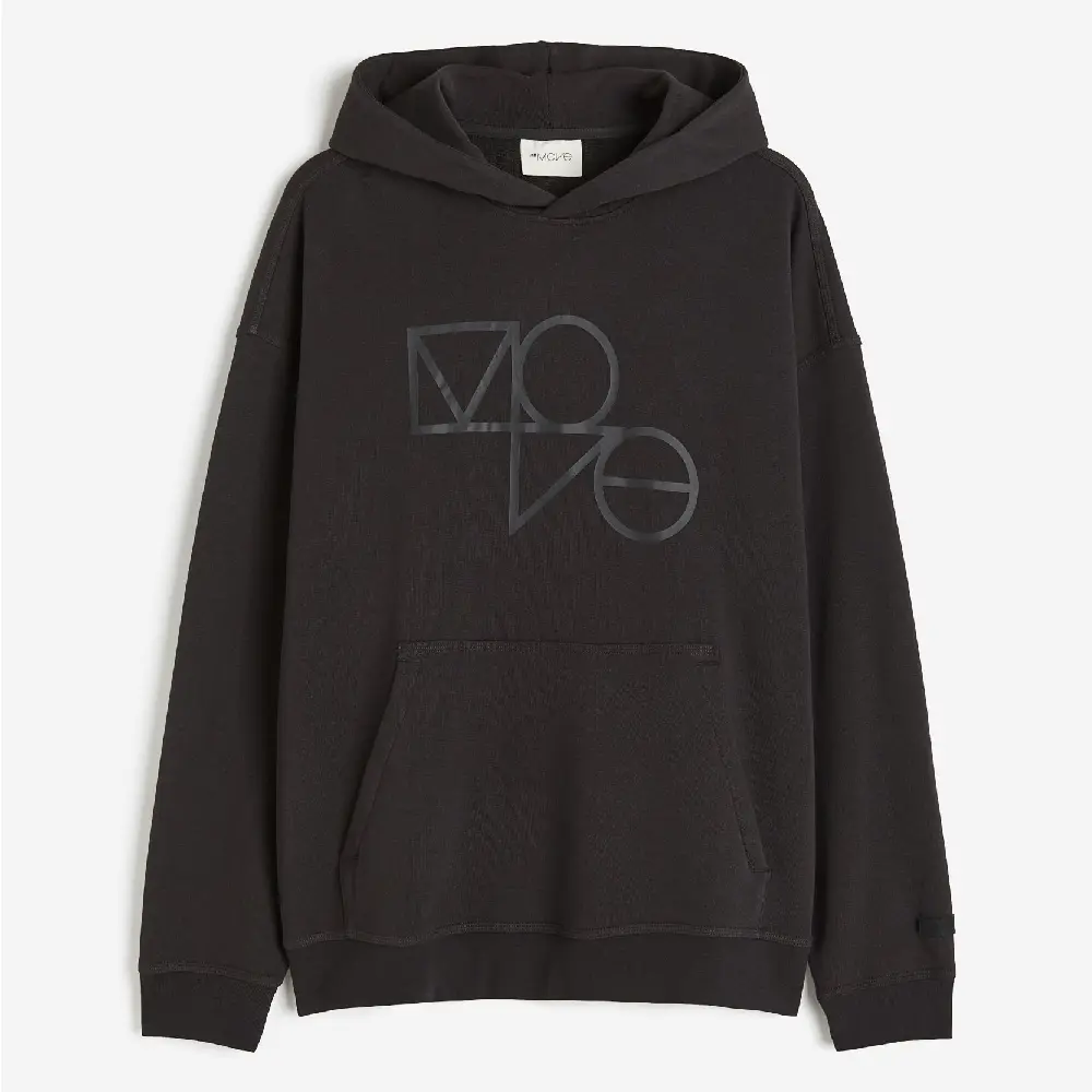 

Толстовка H&M DryMove Loose Fit, черный