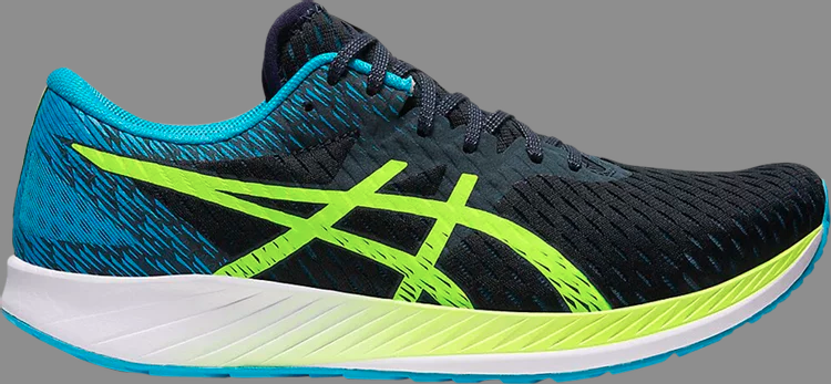 Кроссовки hyper speed 'blue hazard green' Asics, синий - фото