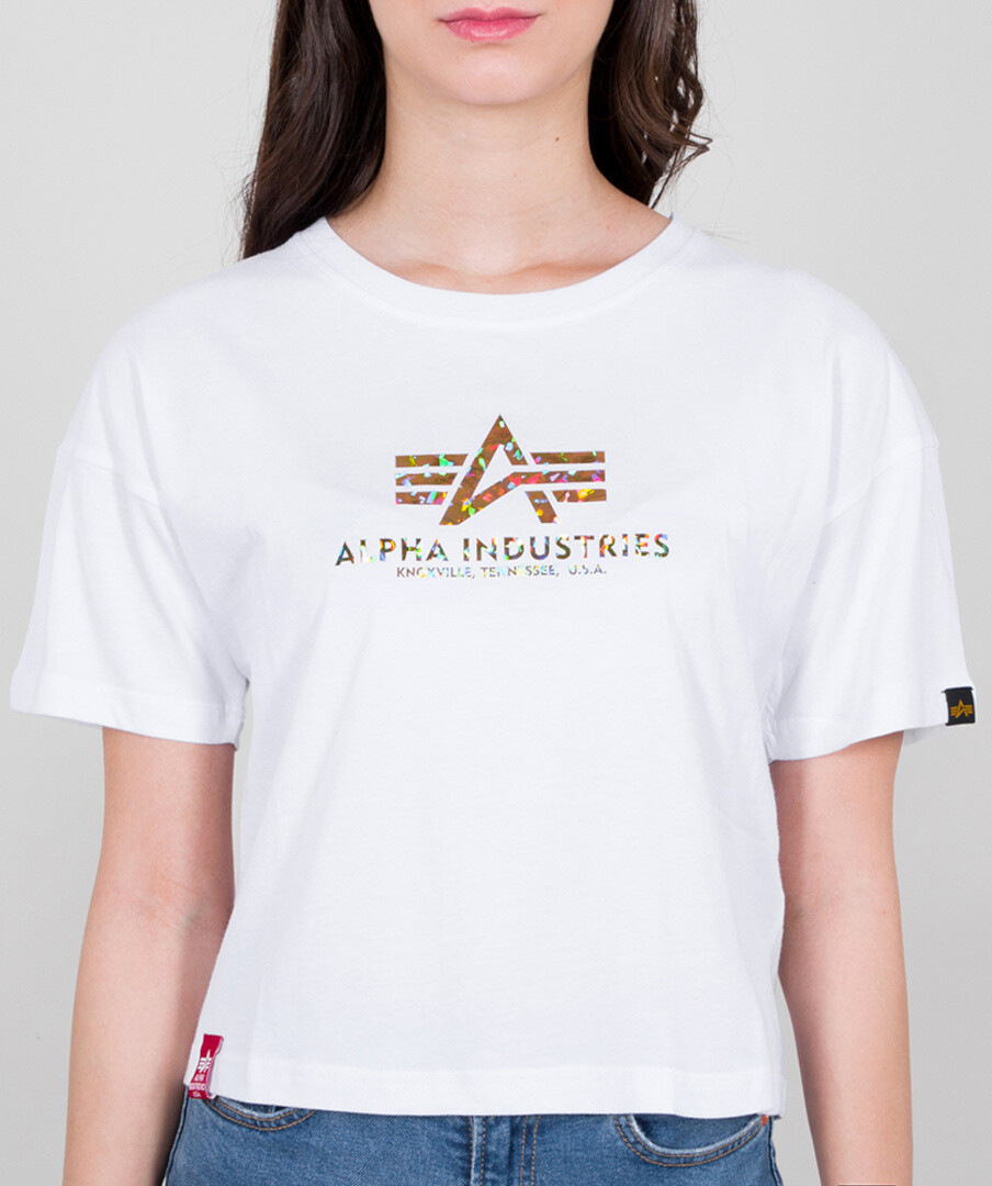 

Футболка Alpha Industries Basic COS Holo Print женская