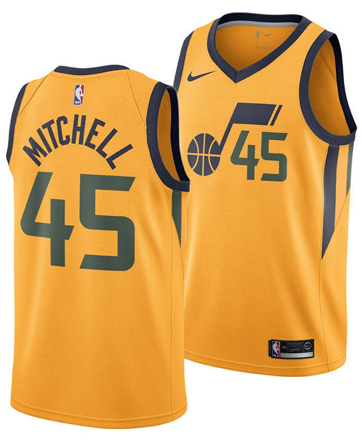 

Мужская футболка donovan mitchell utah jazz с надписью swingman Nike