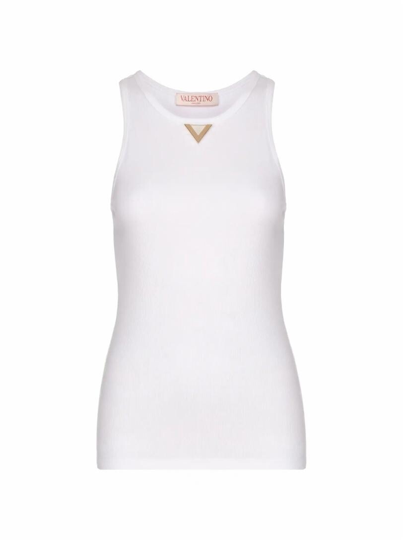 

Хлопковый топ V-logo Valentino
