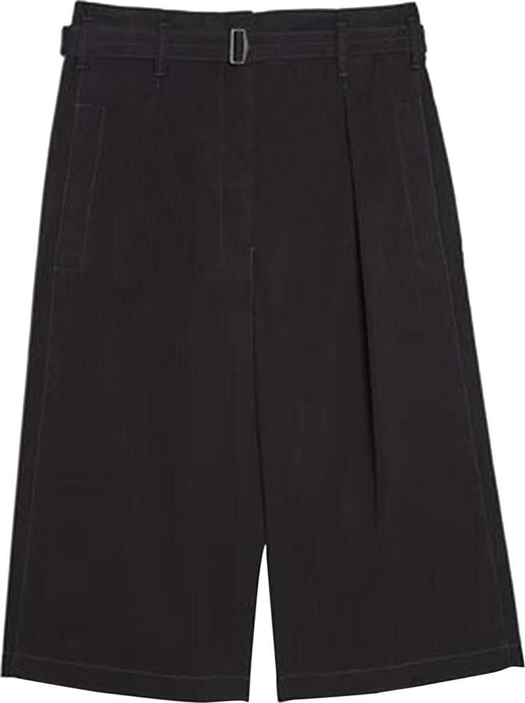 

Шорты Lemaire Large Pleated Shorts 'Black', черный