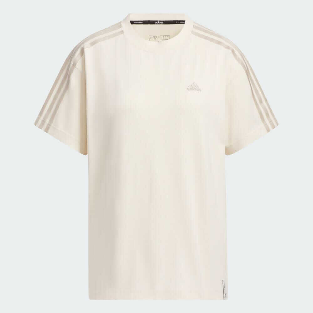 

Футболка Adidas Essentials Plus Three Stripes, кремовый, Бежевый