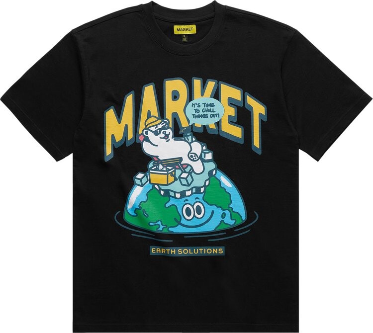 

Футболка Market Time To Chill Out T-Shirt 'Black', черный