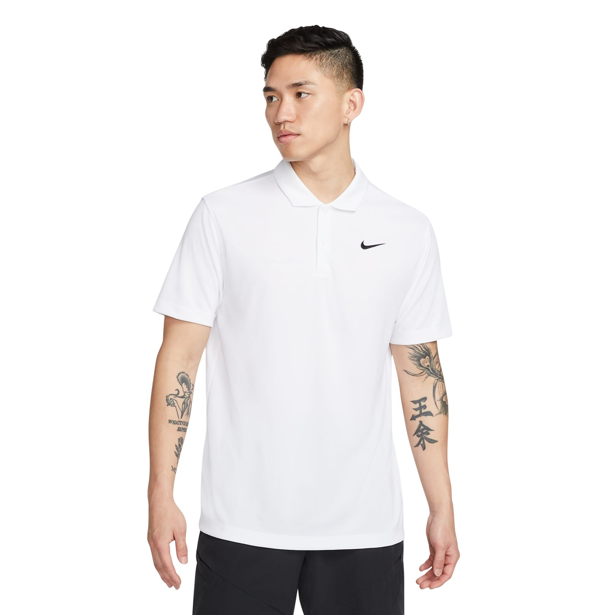 Поло Nike Court Dri-Fit, белый/черный