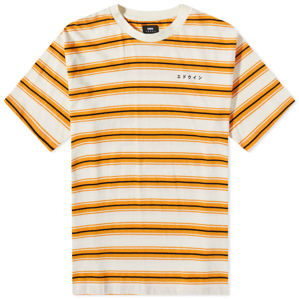 

Футболка Edwin Quarter Stripe Tee, Оранжевый
