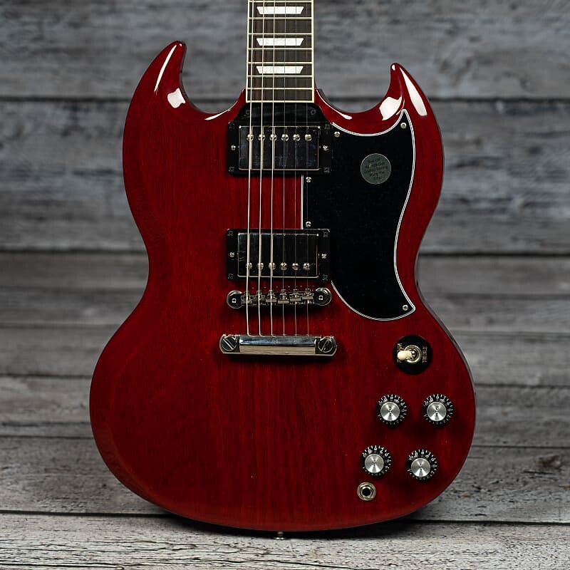 

Gibson SG Standard '61 Stop Bar - винтажная вишня