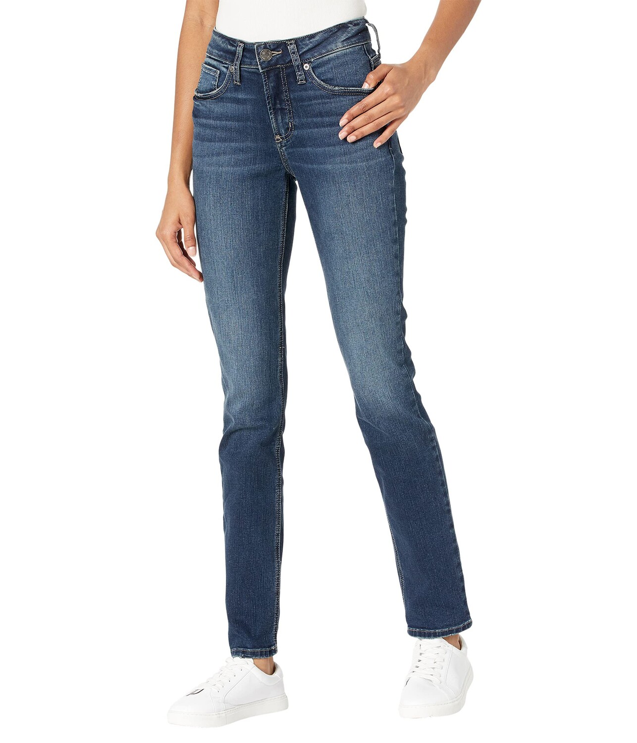 

Джинсы Silver Jeans Co., Suki Mid-Rise Straight Leg Jeans L93413EDB409