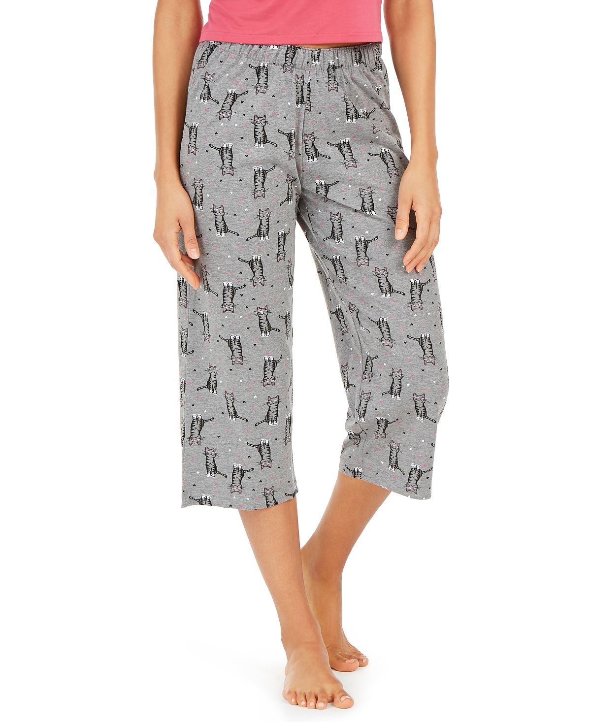 Трикотажные пижамные штаны-капри с принтом Hue, мульти