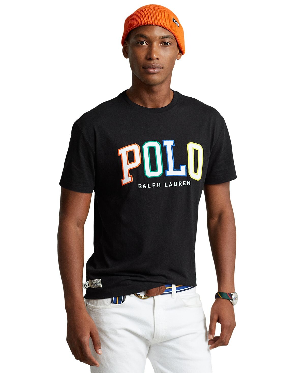 

Мужская классическая футболка из джерси с логотипом Polo Ralph Lauren, мульти