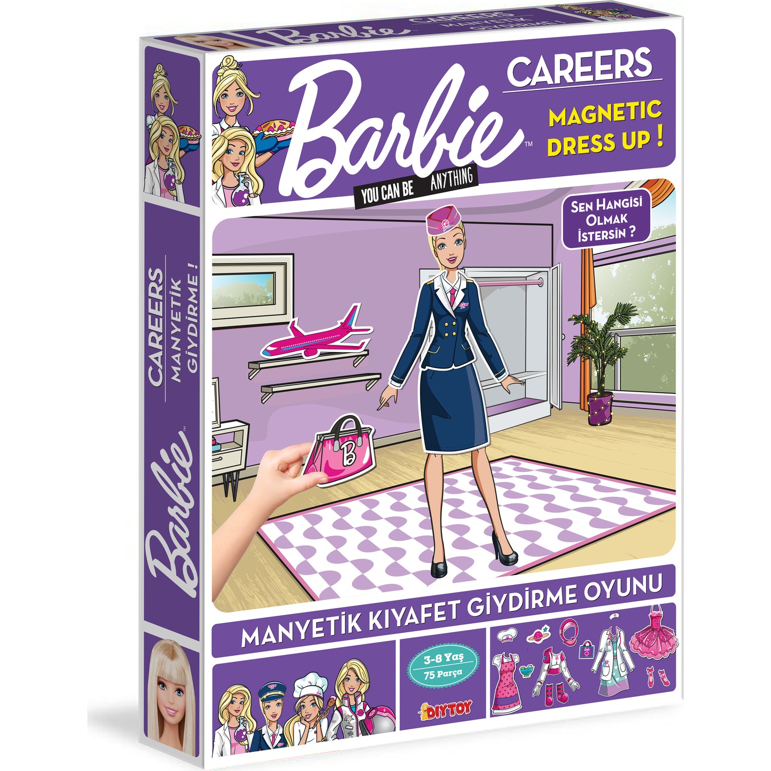 Игра-одевалка Diytoy Barbie Magnetic Dress Up Game